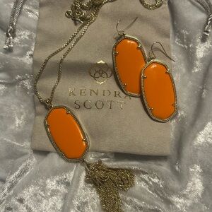 Kendra Scott Orange Jewelry Set
